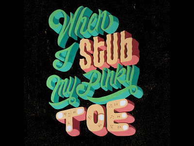 I have a bad day when... artoftype colours customlettering customtype font handlettering handmadefont lettering posca texture textured textures type typography