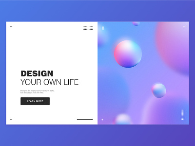 Design Your Life website concept design fluid gradient graphic design illustration ui web website