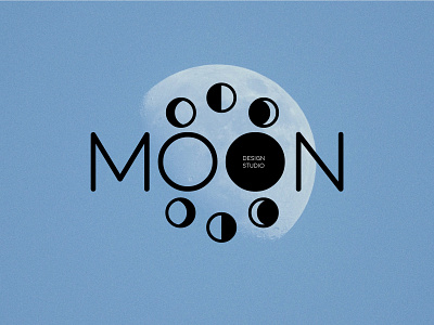 Moon logo branding design graphic design logo typography