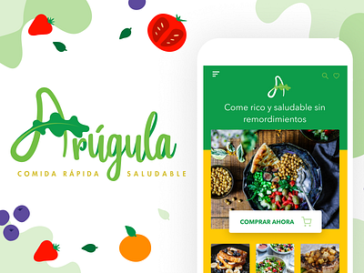 Arugula - Comida Rápida Saludable branding design food idenity identitydesign illustraion logo logobrand logodesign logodesigner logoinspiration logotipo product design