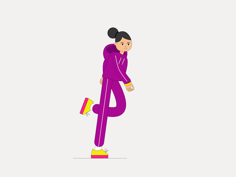 Run Cycle 2d animation animation character animation illustration motion motiongraphics run cycle