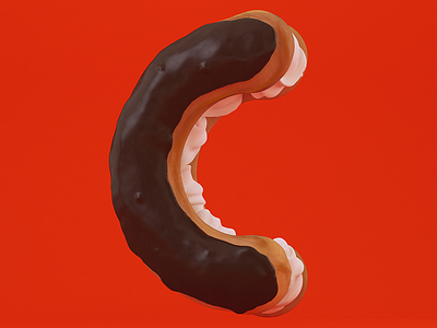 'C' for Chocolate Eclair
