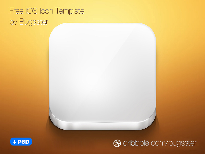 Download Free iOS Icon Template (PSD) by Taras Shypka on Dribbble