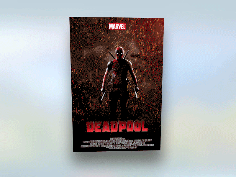 Apple TV Deadpool Poster animation apple deadpool gif marvel poster tv tvos