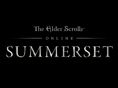 Summerset logo type 3d logo summerset texturing the elder scrolls