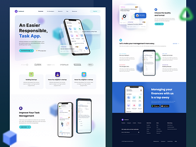 TaskWud Landing Page by Yafi Asyam for Omnicreativora on Dribbble