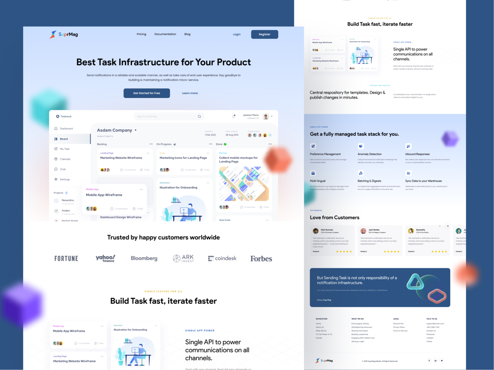 SuprMag Landing Page by Yafi Asyam for Omnicreativora on Dribbble