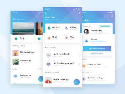 Online Storage App Design