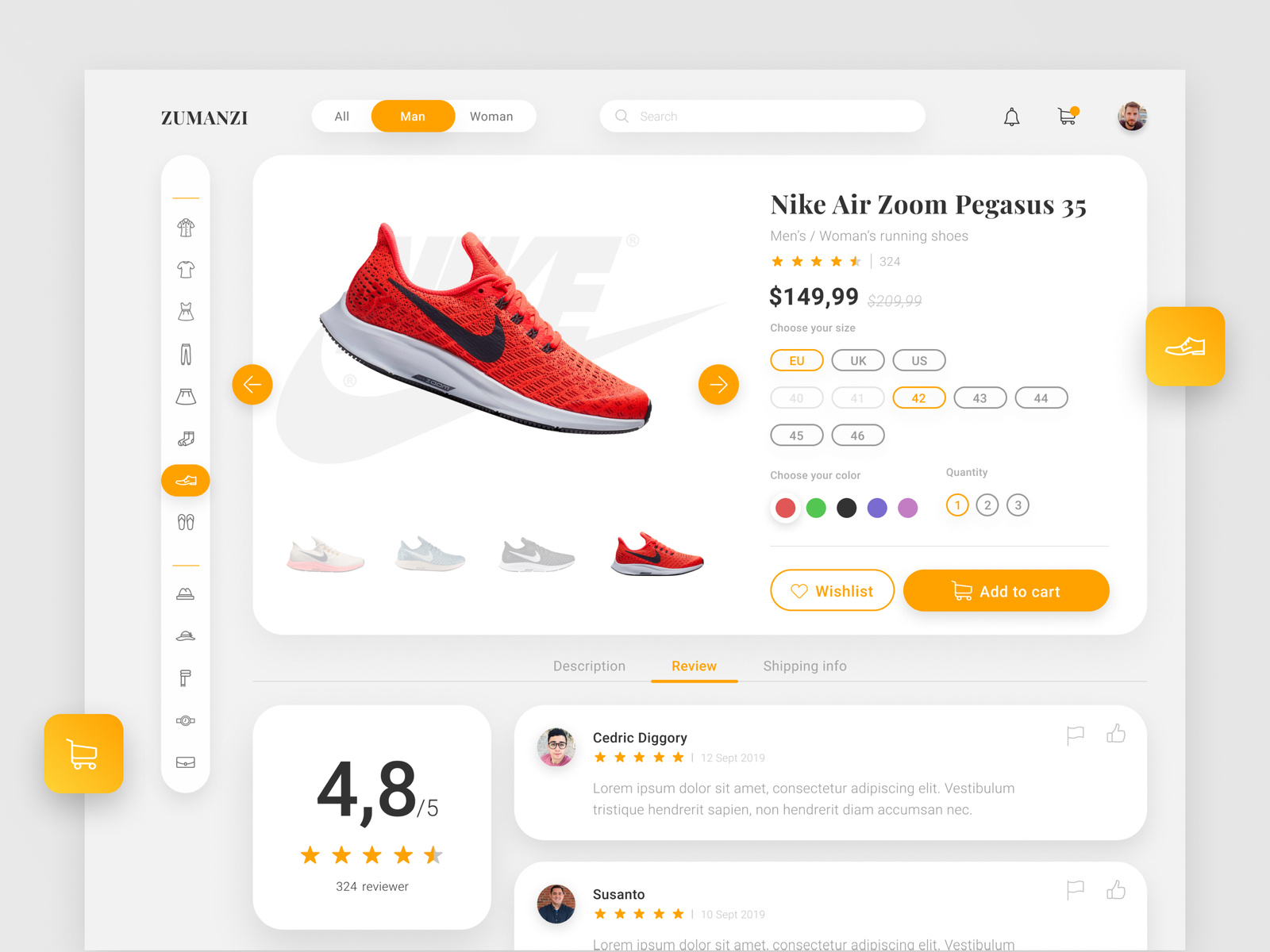 Exploration  Online Fashion Store by Yafi Asyam on Dribbble