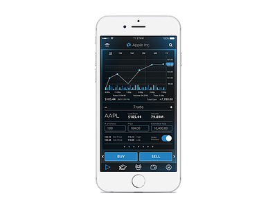 VERB - Stock Market App fintech ios mobile app sketch stock market