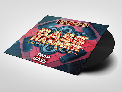 BASSHAMMER Album Art album album art art cd design film movie photoshop vinyl