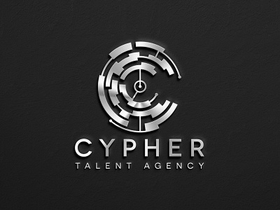 Cypher Talent Logo & Branding branding custom design identity illustrator logo photoshop