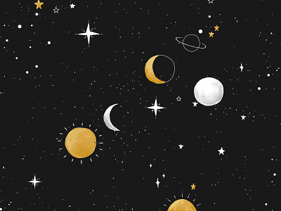 Cute Galaxy Space | Backgrounds & Stickers aesthetic astrology background design cute design doodle art freebie galaxy graphic graphic design illustration minimal moon planet space stars sticker universe vector wallpaper