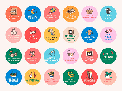 Social Media Bingo Challenge bingo colorful creative cute daily lifestyle design doodle freebie graphic design illustrator lifestyle sticker png psd quarantine social media social share stay home sticker vector work from home
