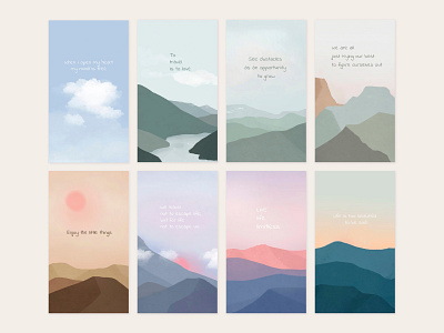 Aesthetic Background & Quote Templates