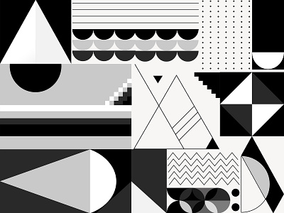 Black & White Bauhaus Design abstract abstract art background bauhaus black and white design freebie geometric graphic design grayscale illustration illustrator modern monochrome monotone pattern psd shapes vector