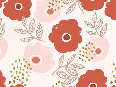 Cute Flower Doodle Graphics | Poppy Pattern