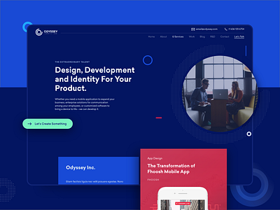 Odyssey Computing Web Design design ecommerce flat icon interface landingpage layout mobile responsive sketch ui ux web website
