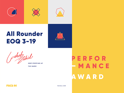 All Rounder Performance Award abstract award certificate clean color creative design flat graphic design hand lettering icon typography