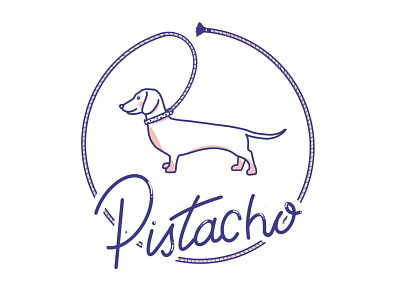 Pistachio design digital dog drawing dribbbleweeklywarmup illustration logo pet pistachio procreate sausagedog teckel vector