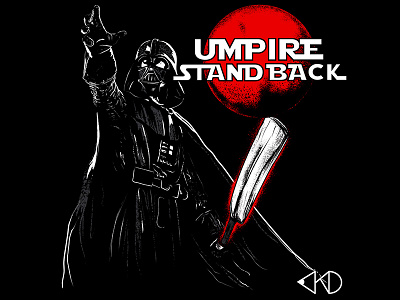 Umpire Stand Back cricket darth vader parody star wars