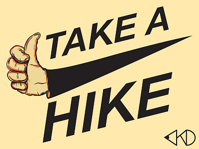 Take a Hike hike nike parody satire sport