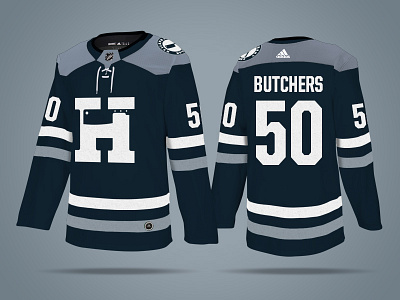 Hellephant Butchers NHL Jerseys branding dress hockey ice hockey illustration logo nhl typography