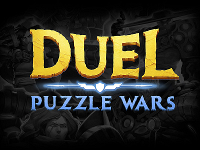 Duel Puzzle Wars Game Logo