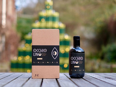 Occhiolino - Oil branding illustration logo