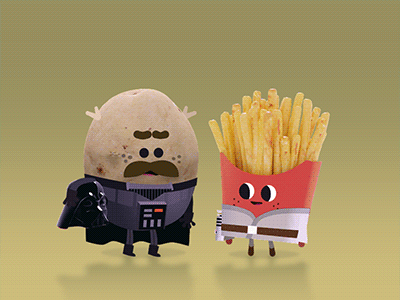 Luke, i am your papa animation fanart gif papa potato starwars
