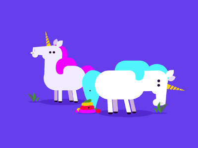 Unicorn shit animation gif humor poop rainbow unicorn