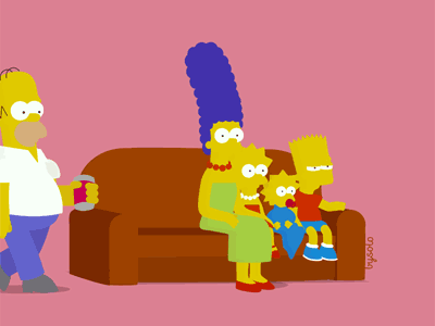 Simpsons 600th animation bart fanart gif homer lisa maggie marge simpsons