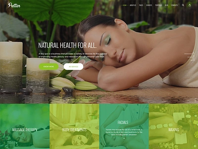 Prettier - Beauty Salon & Spa Template beauty html joomla salon spa ui ux wordpress