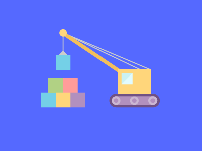 Crane blocks building crane design icon icons illustration interface organization organize team ui ux visual