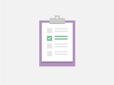 Clipboard action actiontips check checkmark clip clipboard experience flat green icon icons illustration list paper purple shadow shadows tips todo ui ux