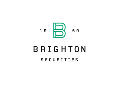 Brighton Full 1969 b brand brighton design identity investments logo mark type