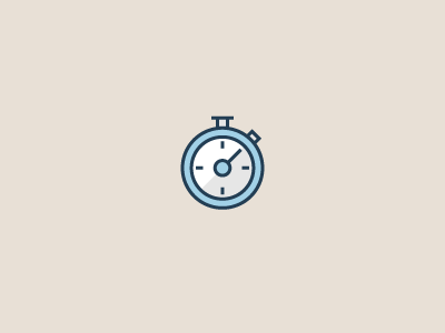 Stopwatch fast icon illustration line outline slow speed stopwatch time timer