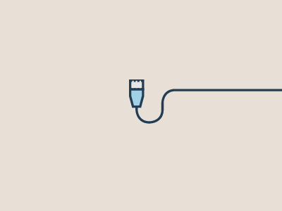 Ethernet blue cable design ethernet icon illustration plug tan