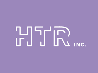 High Tech Rochester Inc. Thoughts? identity logo purple type typography