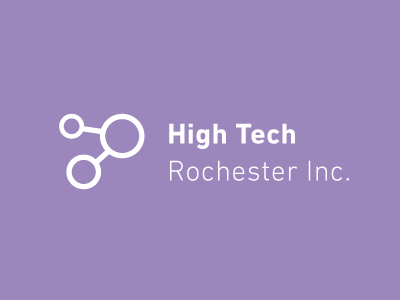High Tech Rochester Inc. Option high tech identity logo purple