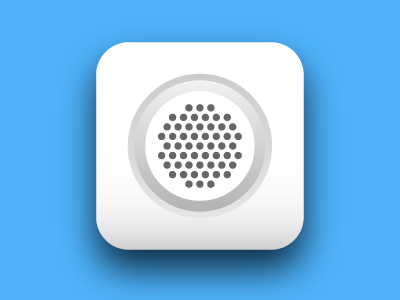 Howly Icon icon ios blue white clean juicy sound