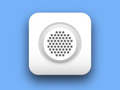 Howly Icon blue clean icon ios juicy sound white