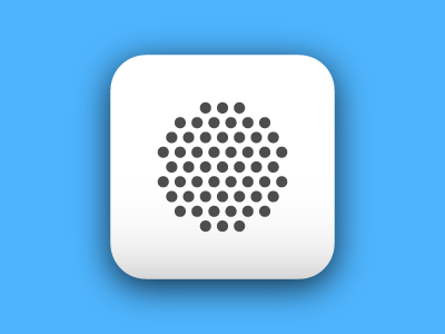Howly Icon blue clean icon ios microphone sound speaker speakermic white
