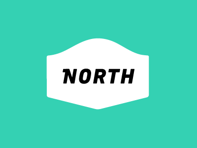 Route North green identity illustration logo mark north shield sign