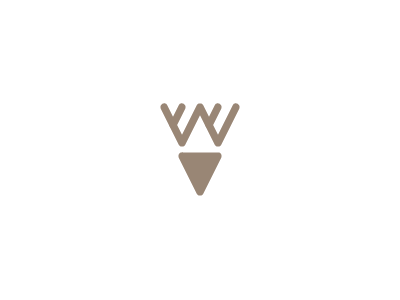 Whitetail antlers deer head icon icons logo logo mark logomark mark w whitetail
