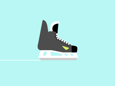Ice Skate blade blue cold cool graf grafs hockey ice ice hockey icon icons illustration laces mark skate vector vector illustration