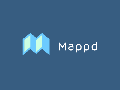 Mappd 3d brand branding flat icon icons identity location logo logomark map mappd mapped mapping mark wayfinding