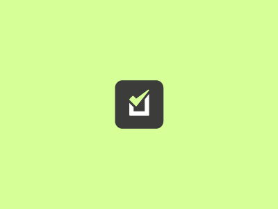 Flat Checklist app app icon check checklist flat fold folded folded paper green icon icons list logo logo mark logomark mark paper