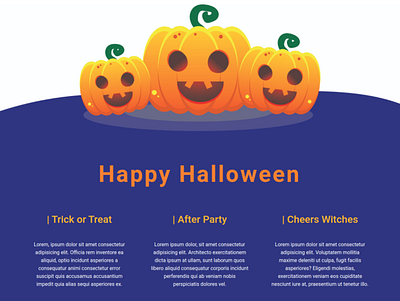 Happy Halloween 2020 footer halloween illustration jack o lantern pumpkin ui web design webdesign website