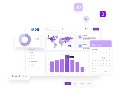 MDB PRO UI KIT branding material design mdb mdbootstrap ui ui design uiux web design